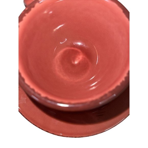 Platypus Italian Lot Colored Cups Brush Strokes Pattern 5 Cups 1 Demi Cp 2 Sc. - Picture 10 of 10